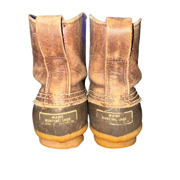 Vtg L.L. Bean Duck Boot Men's Size 6 M Brown Leather Maine Hunting Shoes - Picture 5 of 11